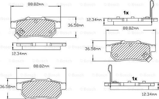 BOSCH F 03B 150 024 - Brake Pad Set, disc brake car-mod.net