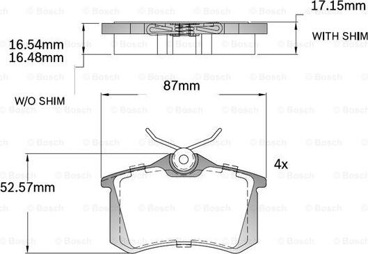 BOSCH F 03B 150 218 - Brake Pad Set, disc brake car-mod.net