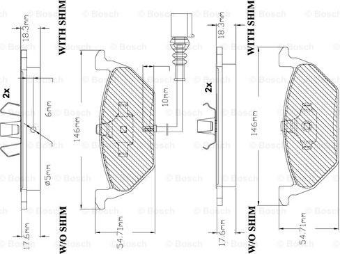 BOSCH F 03B 150 285 - Brake Pad Set, disc brake car-mod.net