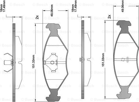 BOSCH F 03B 150 221 - Brake Pad Set, disc brake car-mod.net