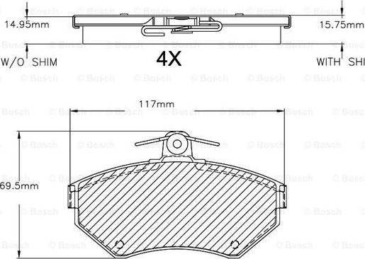 BOSCH F 03B 150 270 - Brake Pad Set, disc brake car-mod.net