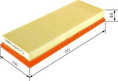 BOSCH F 026 400 517 - Engine Air Filter car-mod.net