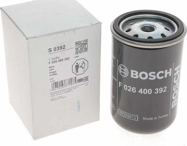 BOSCH F 026 400 392 - Engine Air Filter car-mod.net