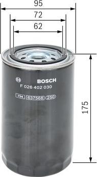 BOSCH F 026 402 030 - Fuel filter car-mod.net