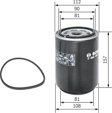 BOSCH F 026 402 025 - Fuel filter car-mod.net