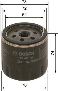 BOSCH F 026 407 143 - Oil Filter car-mod.net
