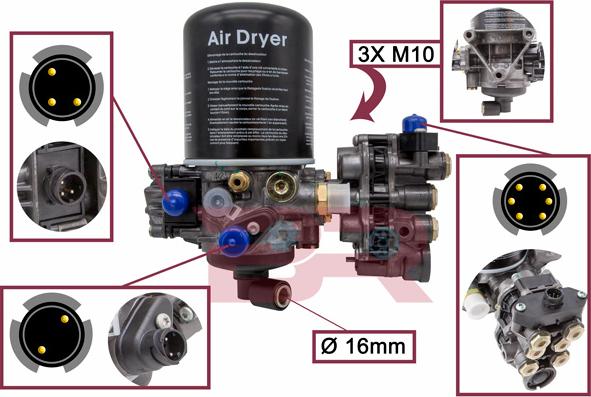 BOTTO RICAMBI BRAR4923 - Air Dryer, compressed-air system car-mod.net