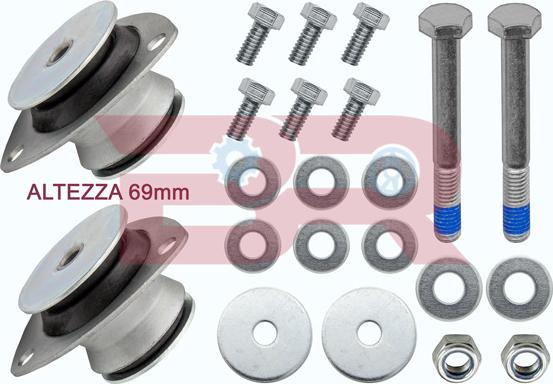 BOTTO RICAMBI BRCA0500 - Repair Kit, driver cab suspension car-mod.net