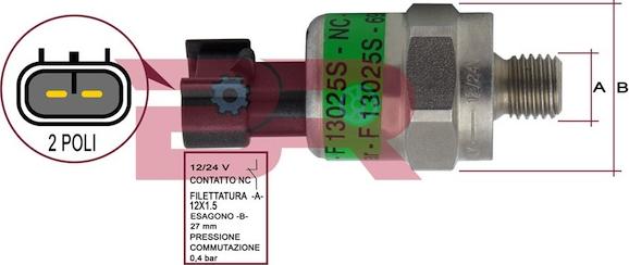 BOTTO RICAMBI BREL2214 - Coolant temperature Sensor car-mod.net