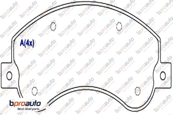 BPROAUTO 1BP30985AA - Brake Pad Set, disc brake car-mod.net