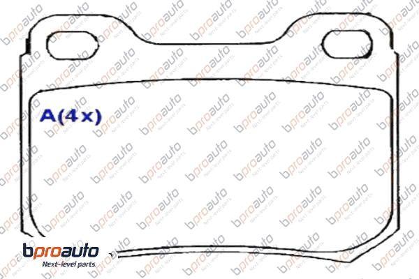 BPROAUTO 1BP30859AA - Brake Pad Set, disc brake car-mod.net