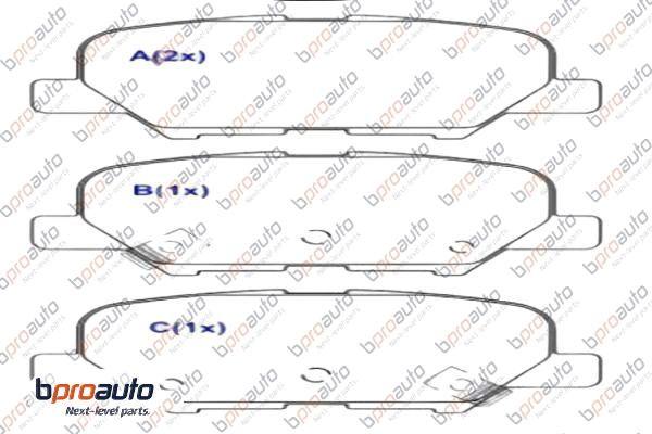 BPROAUTO 1BP31024AA - Brake Pad Set, disc brake car-mod.net