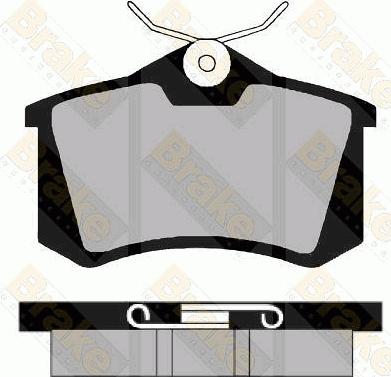 Brake Engineering PA500 - Brake Pad Set, disc brake car-mod.net