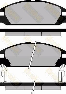 Brake Engineering PA463 - Brake Pad Set, disc brake car-mod.net