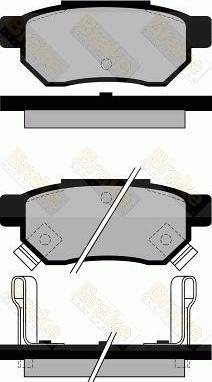 Brake Engineering PA545 - Brake Pad Set, disc brake car-mod.net