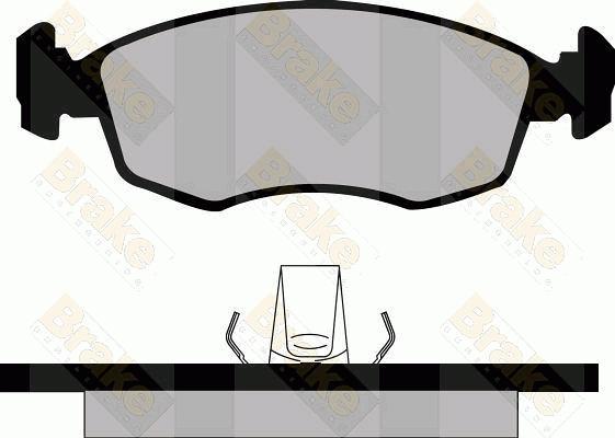Brake Engineering PA513 - Brake Pad Set, disc brake car-mod.net