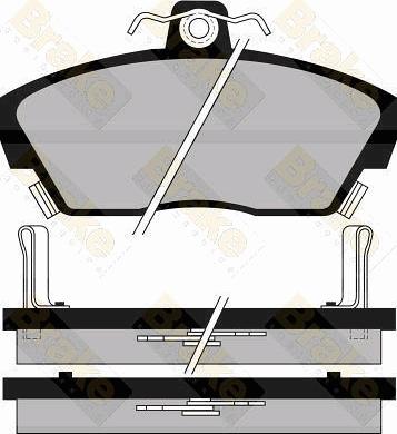 Brake Engineering PA539 - Brake Pad Set, disc brake car-mod.net