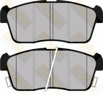 Brake Engineering PA1400 - Brake Pad Set, disc brake car-mod.net