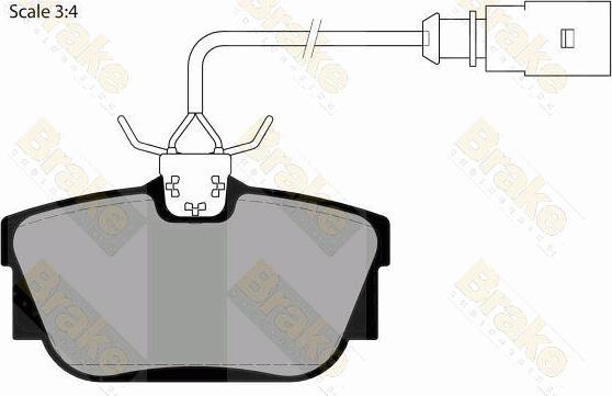 Brake Engineering PA1470 - Brake Pad Set, disc brake car-mod.net
