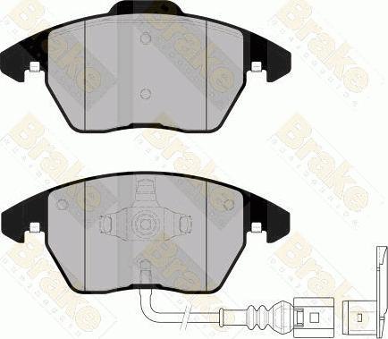 Brake Engineering PA1558 - Brake Pad Set, disc brake car-mod.net