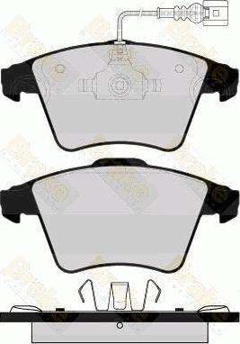 Brake Engineering PA1569 - Brake Pad Set, disc brake car-mod.net