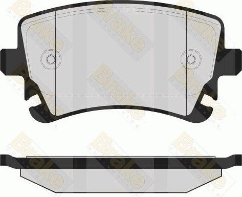 Brake Engineering PA1584 - Brake Pad Set, disc brake car-mod.net