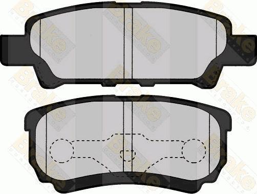 Brake Engineering PA1576 - Brake Pad Set, disc brake car-mod.net