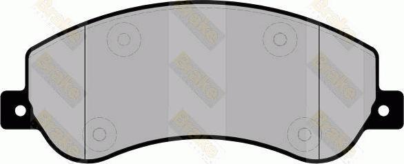 Brake Engineering PA1698 - Brake Pad Set, disc brake car-mod.net