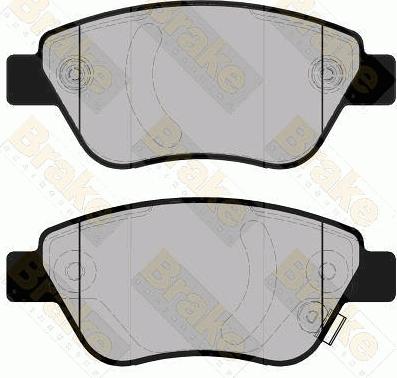 Brake Engineering PA1693 - Brake Pad Set, disc brake car-mod.net