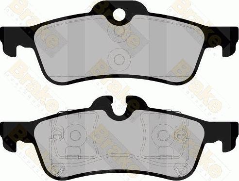 Brake Engineering PA1643 - Brake Pad Set, disc brake car-mod.net