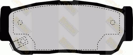 Brake Engineering PA1647 - Brake Pad Set, disc brake car-mod.net