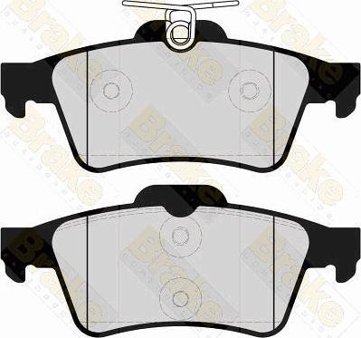 Brake Engineering PA1660 - Brake Pad Set, disc brake car-mod.net