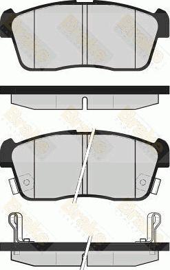 Brake Engineering PA1668 - Brake Pad Set, disc brake car-mod.net