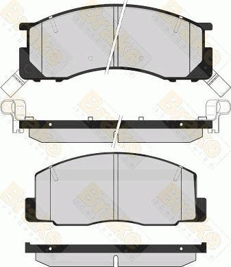 Brake Engineering PA1617 - Brake Pad Set, disc brake car-mod.net