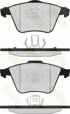 Brake Engineering PA1628 - Brake Pad Set, disc brake car-mod.net