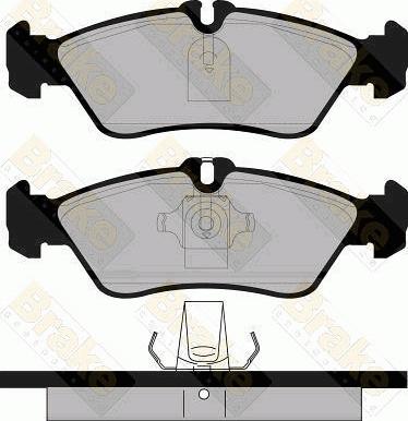Brake Engineering PA1104 - Brake Pad Set, disc brake car-mod.net
