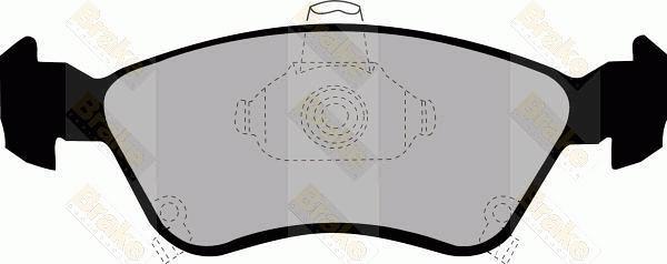 Brake Engineering PA1189 - Brake Pad Set, disc brake car-mod.net