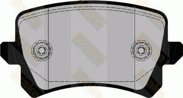 Brake Engineering PA1862 - Brake Pad Set, disc brake car-mod.net