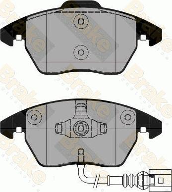 Brake Engineering PA1832 - Brake Pad Set, disc brake car-mod.net