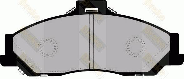 Brake Engineering PA1340 - Brake Pad Set, disc brake car-mod.net