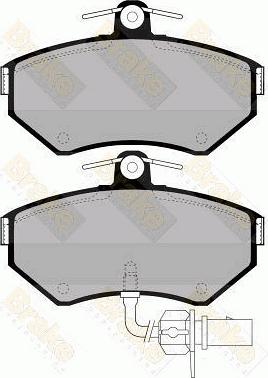 Brake Engineering PA1300 - Brake Pad Set, disc brake car-mod.net