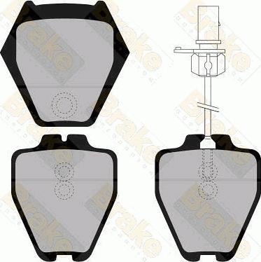 Brake Engineering PA1329 - Brake Pad Set, disc brake car-mod.net