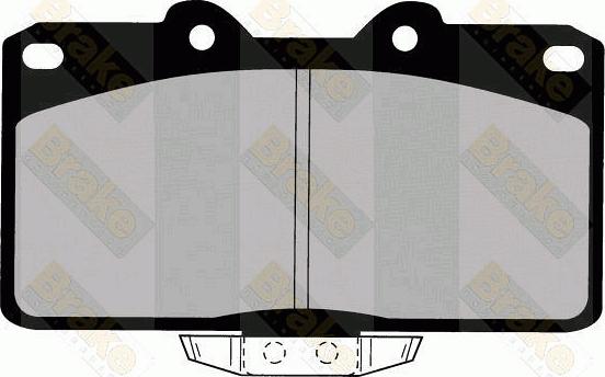 Brake Engineering PA1371 - Brake Pad Set, disc brake car-mod.net