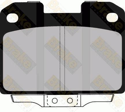 Brake Engineering PA1372 - Brake Pad Set, disc brake car-mod.net