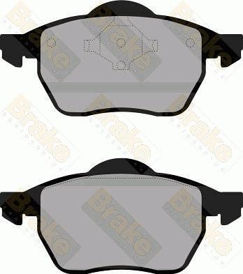 Brake Engineering PA1207 - Brake Pad Set, disc brake car-mod.net