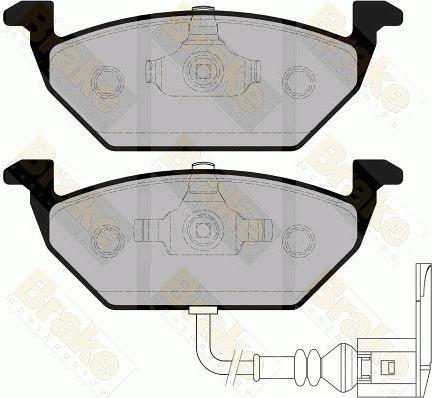 Brake Engineering PA1289 - Brake Pad Set, disc brake car-mod.net