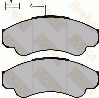 Brake Engineering PA1284 - Brake Pad Set, disc brake car-mod.net