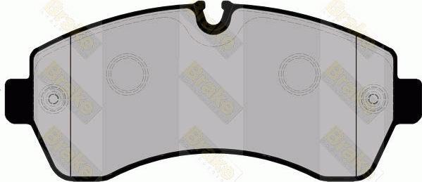 Brake Engineering PA1703 - Brake Pad Set, disc brake car-mod.net