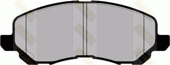 Brake Engineering PA1782 - Brake Pad Set, disc brake car-mod.net
