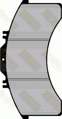 Brake Engineering PA1738 - Brake Pad Set, disc brake car-mod.net